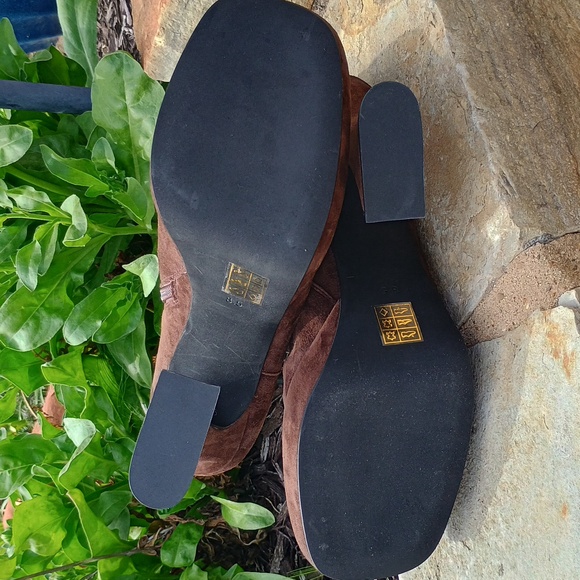 Jeffrey Campbell Humanity Zip Platform Brown Suede Boots Women's Size 8.5 - Picture 6 of 7